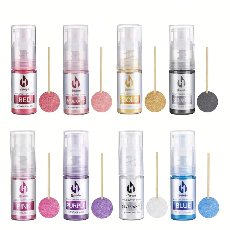 Glitter Spray for Cake Decorating and DIY Crafts - Lust Birthday & Halloween Glitter Powder