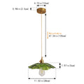 Modern Flower Glass Pendant Light Fixture for Living Room & Bedroom