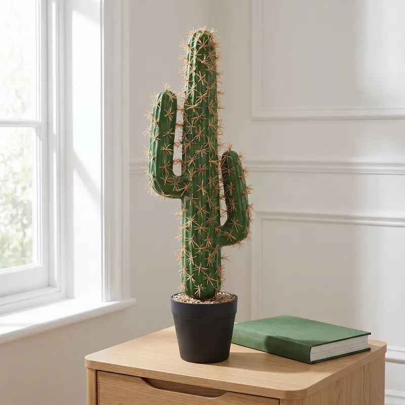 Large Artificial Cactus Plant - Realistic Potted Succulent Decor for Home & Office