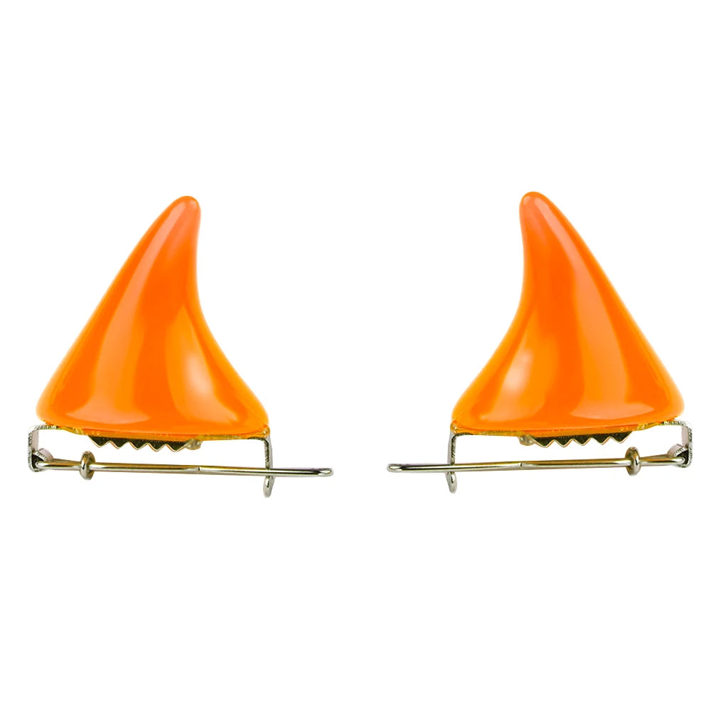 Colorful Devil Horns Hairpins - Halloween Cosplay Costume Accessories for Women & Girls