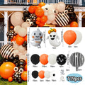 Halloween Balloon Arch Kit - 119Pcs Orange, Black, Cream Spooky Decor
