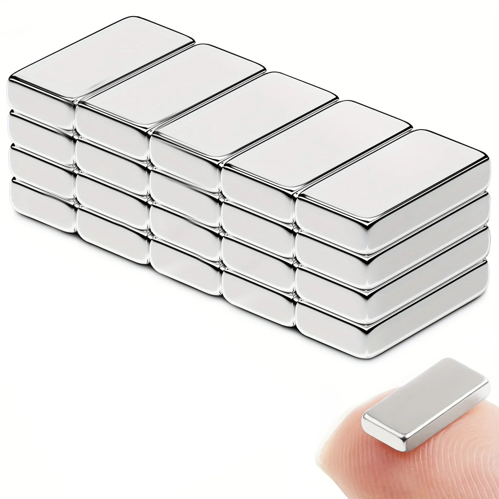 Heavy Duty Long Bar Magnets with Double-Sided Adhesive for Kitchen & Crafts