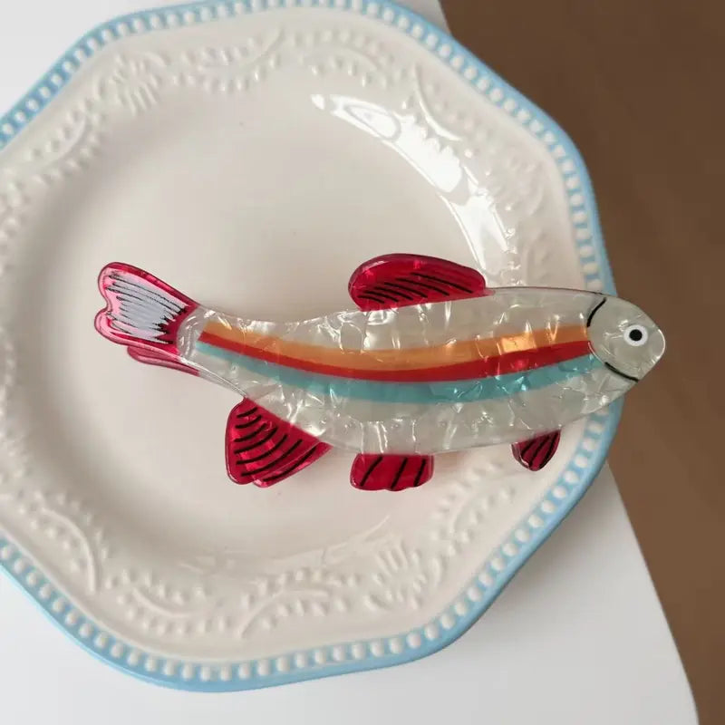 Cute Fish-Shaped Back-of-Head Hair Clip - Small Hair Accessory for Daily Wear