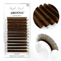 False Eyelashes 0.03 CC Curl Brown Volume Lashes for Natural Look