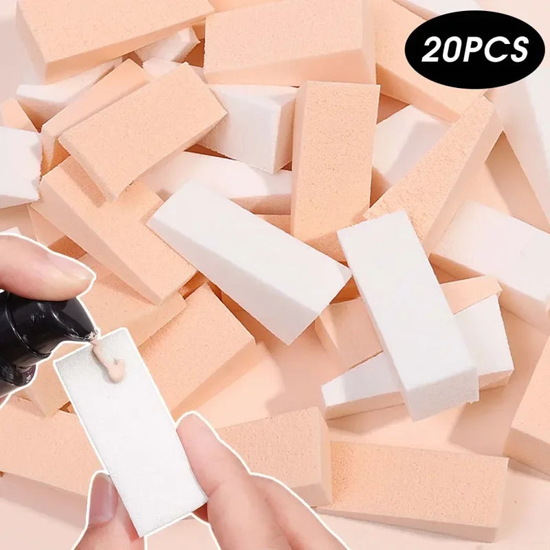 Triangle Makeup Sponges 100Pcs Set Latex Cosmetic Blending Puff for Face Foundation