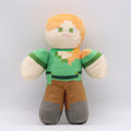 Pixel World Creeper Zombie Plush Toy - Collectible Game Character Doll for Home Decor