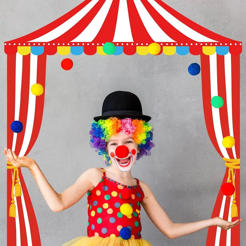3 Pcs Carnival Party Decorations Striped Banner Set for Circus Halloween Festivities