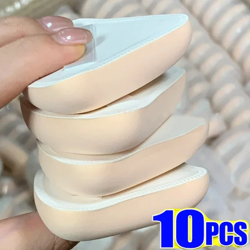 Multi-Shape Makeup Powder Puffs Set - Soft Cotton Candy Sponge Applicators for Dry & Wet Use
