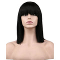 Anime Nico Robin Cosplay Wig - Black Cyan Heat-Resistant Synthetic Hair