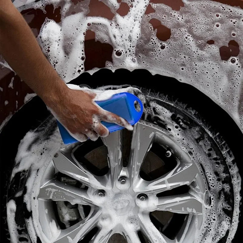 Car Tire Polishing Wipe Pad Set for Waxing & Cleaning - Durable Sponge Applicators