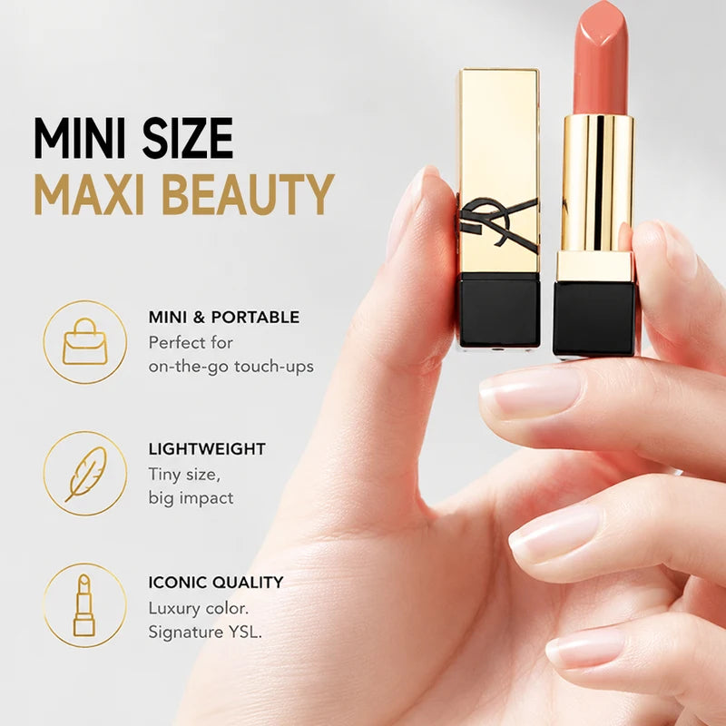 Mini Satin Lipstick Set - Moisturizing High Pigment Long-Lasting Lip Care