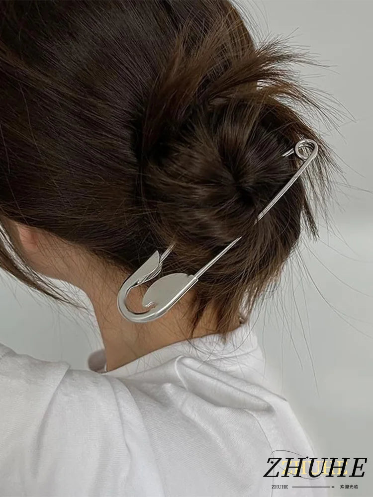 Cyberpunk Style Brooch and Hairpin Jewelry Set for Women and Parties