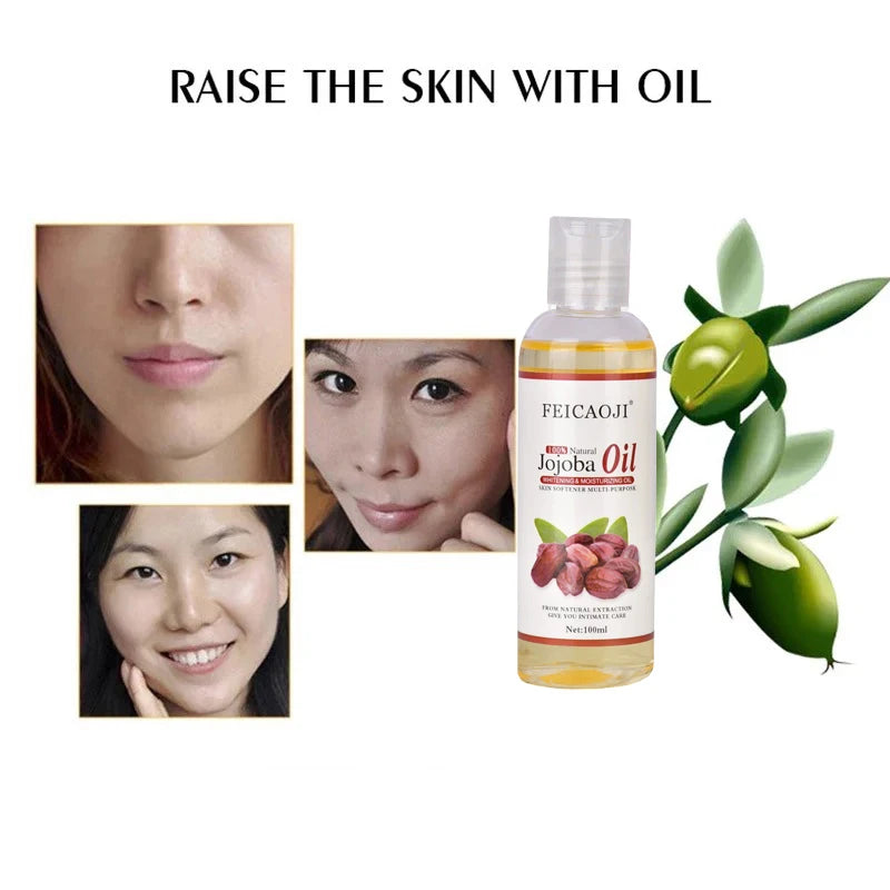 Organic Jojoba Oil for Face & Body - Moisturizing Anti-Aging Skin Care - 100ml