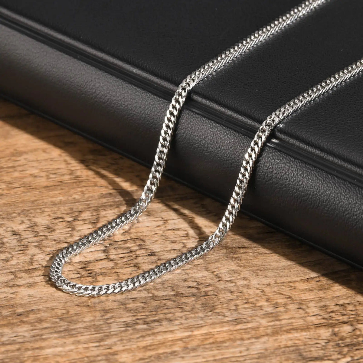 Stainless Steel Chain Necklace for Men Women - Adjustable Length & Colors