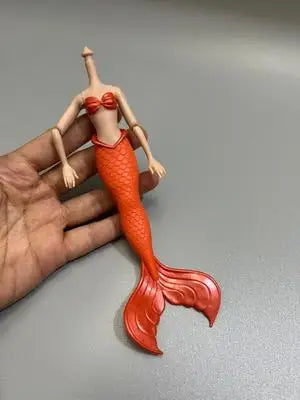 1/12 Doll House Girl Doll Without Head - DIY Nude Movable Body, 25cm