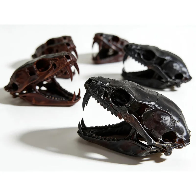 Terrifying Cobra Skull Statue Ornament - Cool Snake Skull Home Decor
