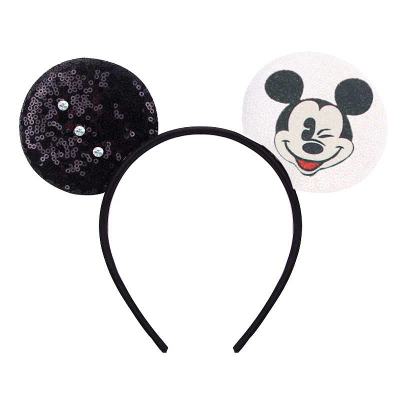 Festival Mouse Ears Headband - Glitter Cartoon Hair Accessory for Kids & Teens