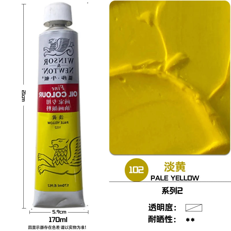 Oil Paint 170ml Tube for Artists & Students - Strong Tinting, Lightfast, Large Size