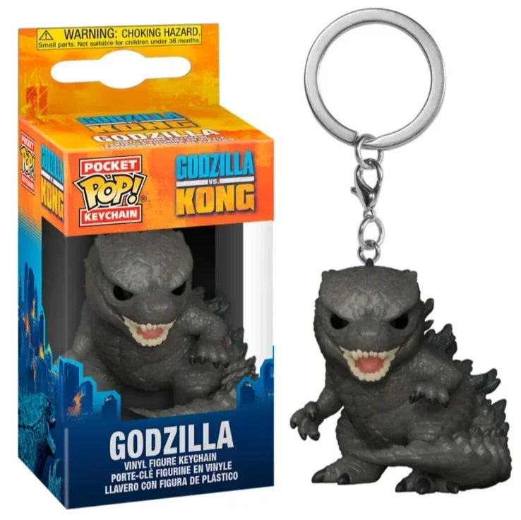 2024 New Funko Movie Vinyl Keychains - Godzilla vs Kong Collectible Toys with Box