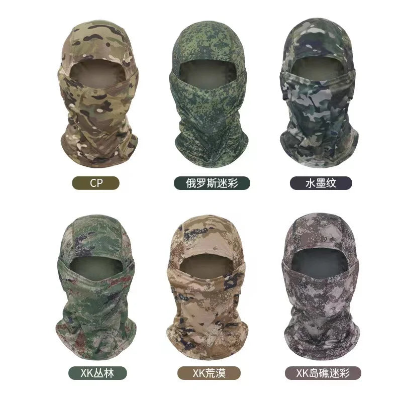 Camouflage Full Face Mask for Cycling, Skiing, Hunting & Outdoor Sports