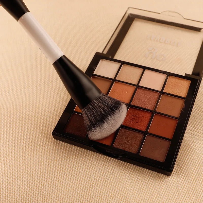 Double-Ended Angled Makeup Brush Set for Foundation & Blush - Multifunctional Cosmetic Tool