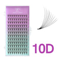 Premade Eyelash Fans 12 Rows Pointed Base for Lash Extensions - Professional Use