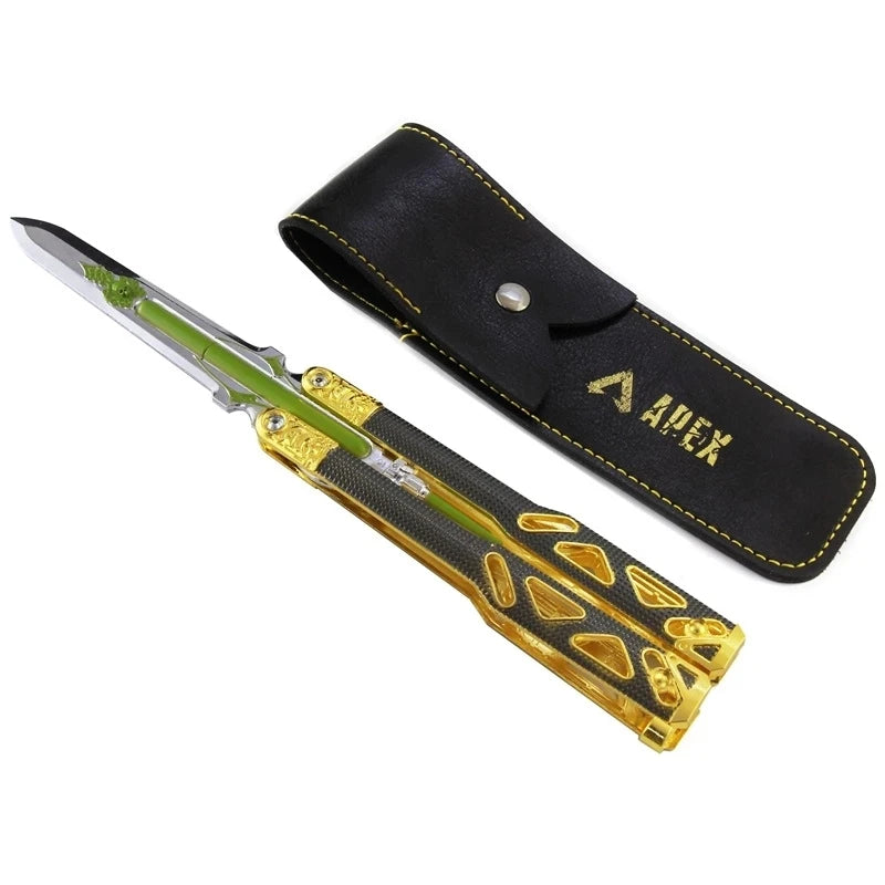 Glow-in-the-Dark Blade Dagger Toy with Alloy Non-Cutting Edge for Training