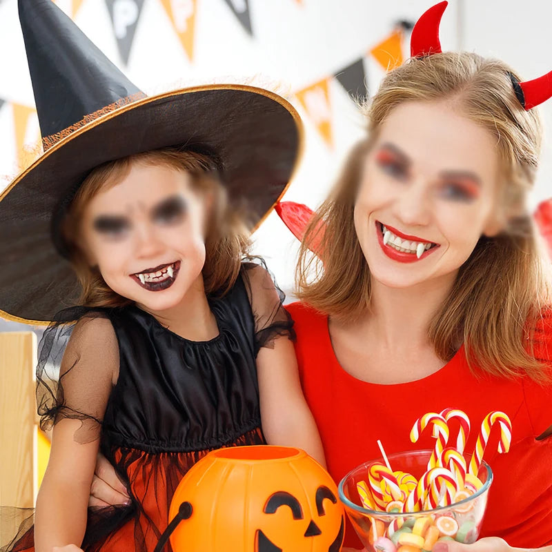 Resin Vampire Fangs Halloween Props - DIY Teeth for Cosplay and Party