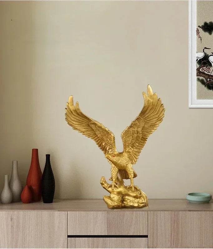 Copper Eagle Ornament for Home Office Decor - Great Exhibition Winged Sculpture
