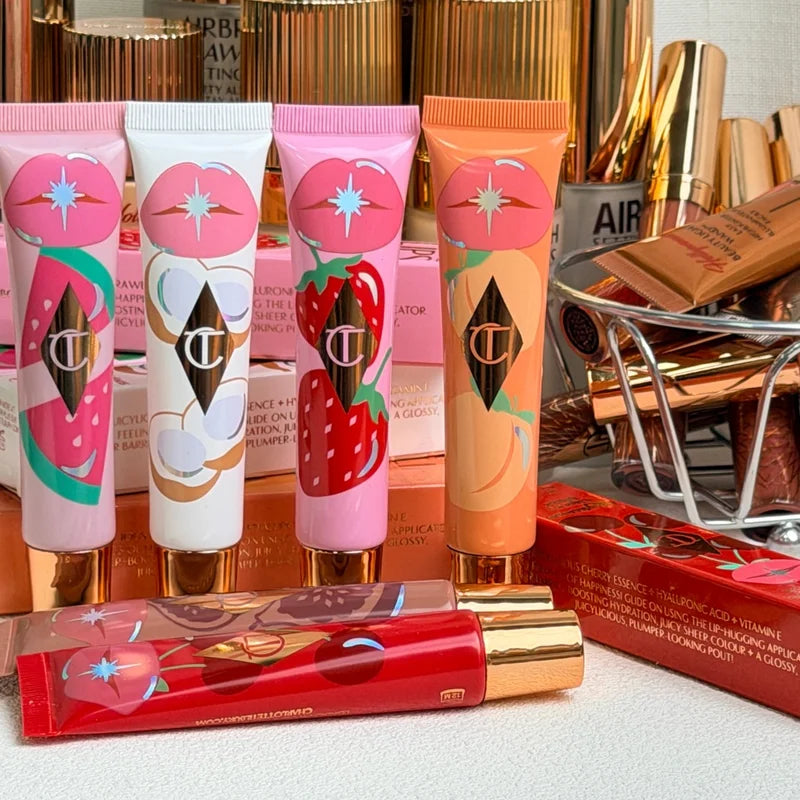 Hydrating Lip Gloss with Mirror Shine Cushiony Velvet Non-Sticky Long Wear Lip Lacquer