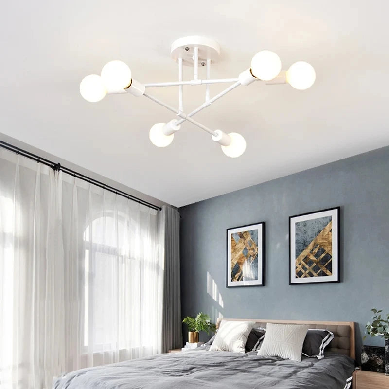 Nordic Minimalist Pendant Light Ceiling Lamp LED Chandelier for Bedrooms Living Rooms