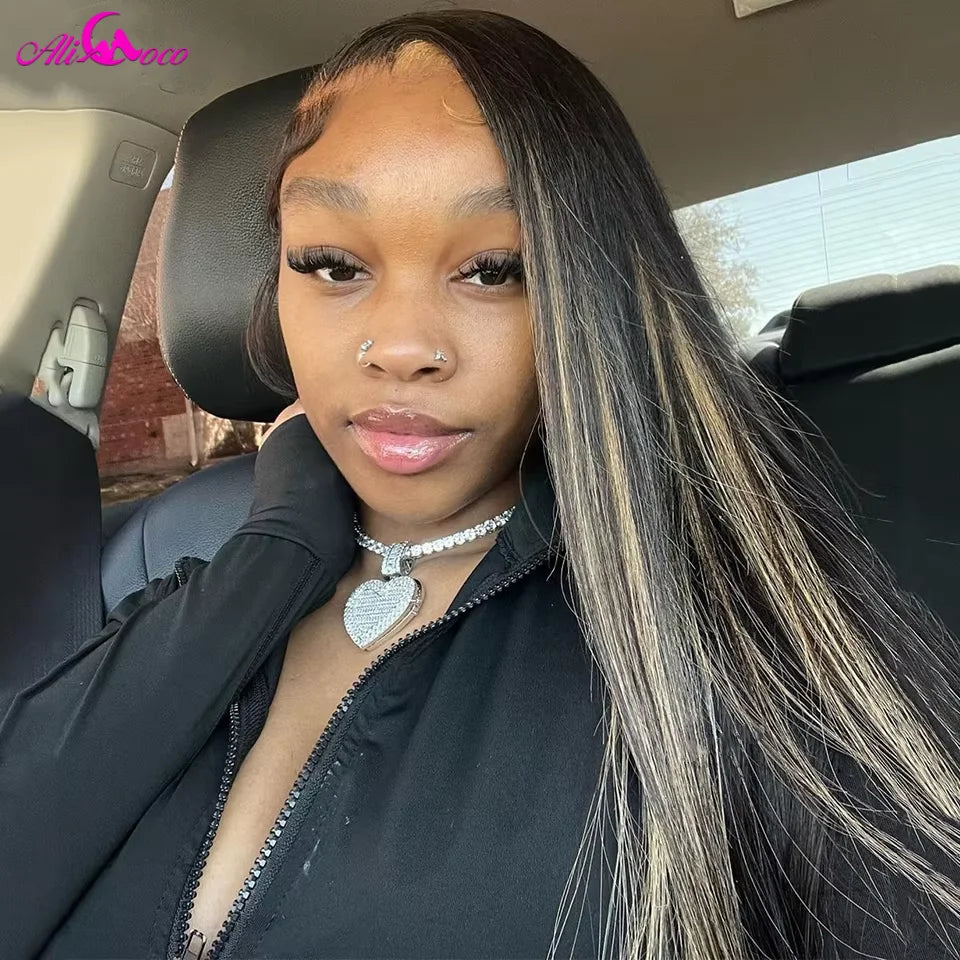 Highlight Human Hair Wig 13x6 Lace Front Pre Plucked 20-22 Inch Options