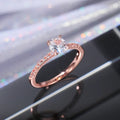 Elegant Women’s Wedding Band Eternity Ring with Zirconia - Thin, Luxurious Jewelry