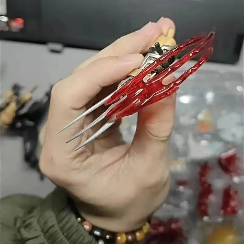 Hyper-Movable Action Figure Accessory Set with Blood Effect Splatter