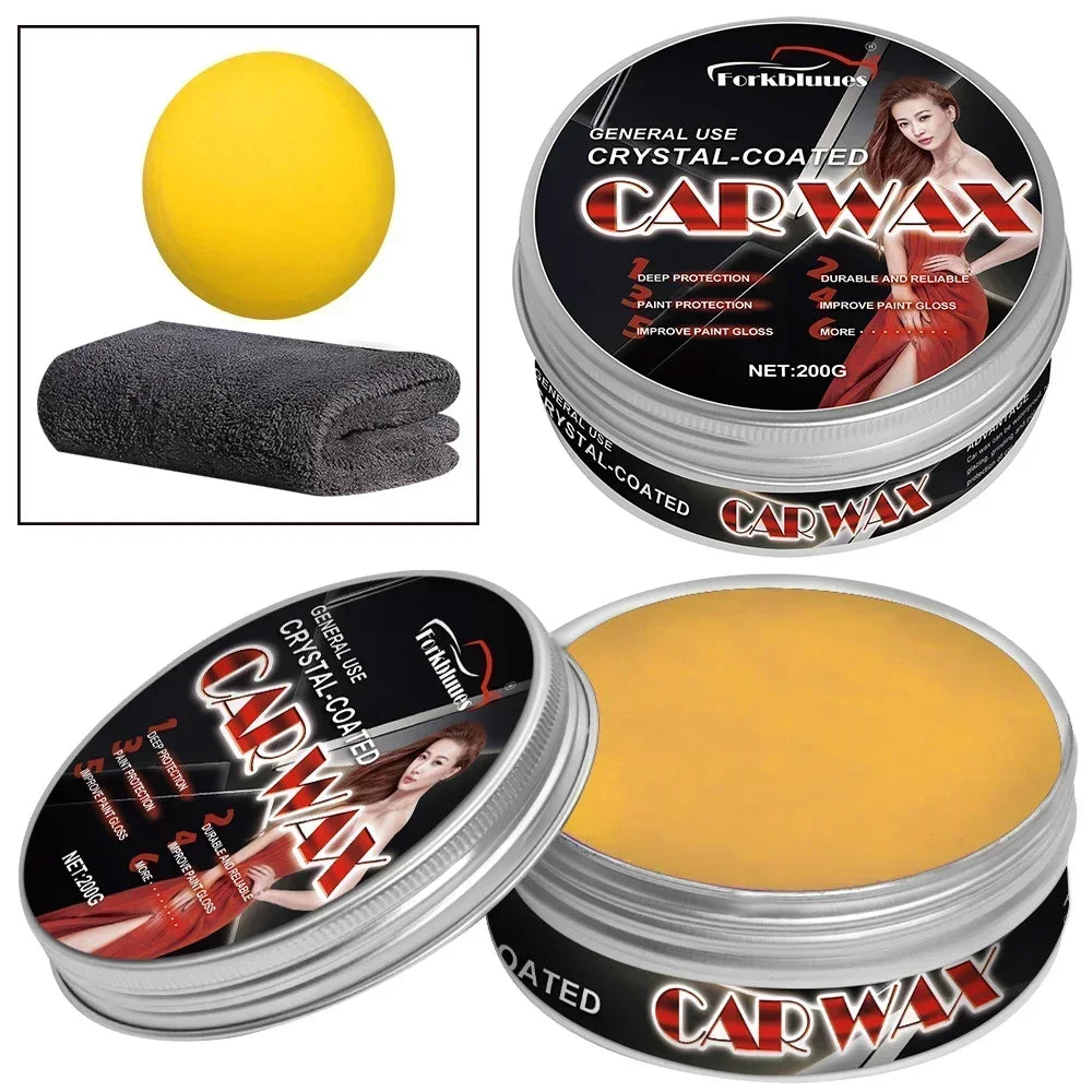 Premium Carnauba Wax for Auto Paint Protection and Shine - Easy Application, Long Lasting