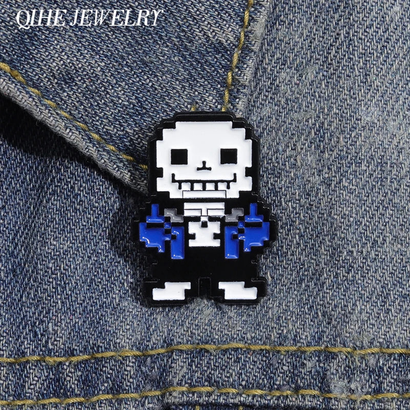 Sans Undertale Enamel Pin - Funny Game Character Brooch Lapel Backpack Badge