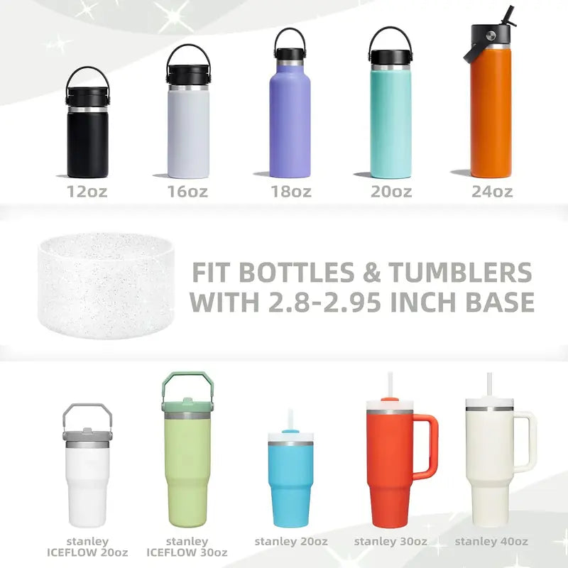Silicone Cup Protection Case for Vacuum Bottle 75mm Storage Cover Anti-Slip Scratch-Resistant