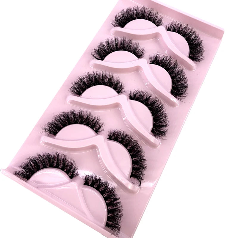 False Eyelashes 3D Faux Mink Winged Fluffy Natural Long Strip Eye Makeup