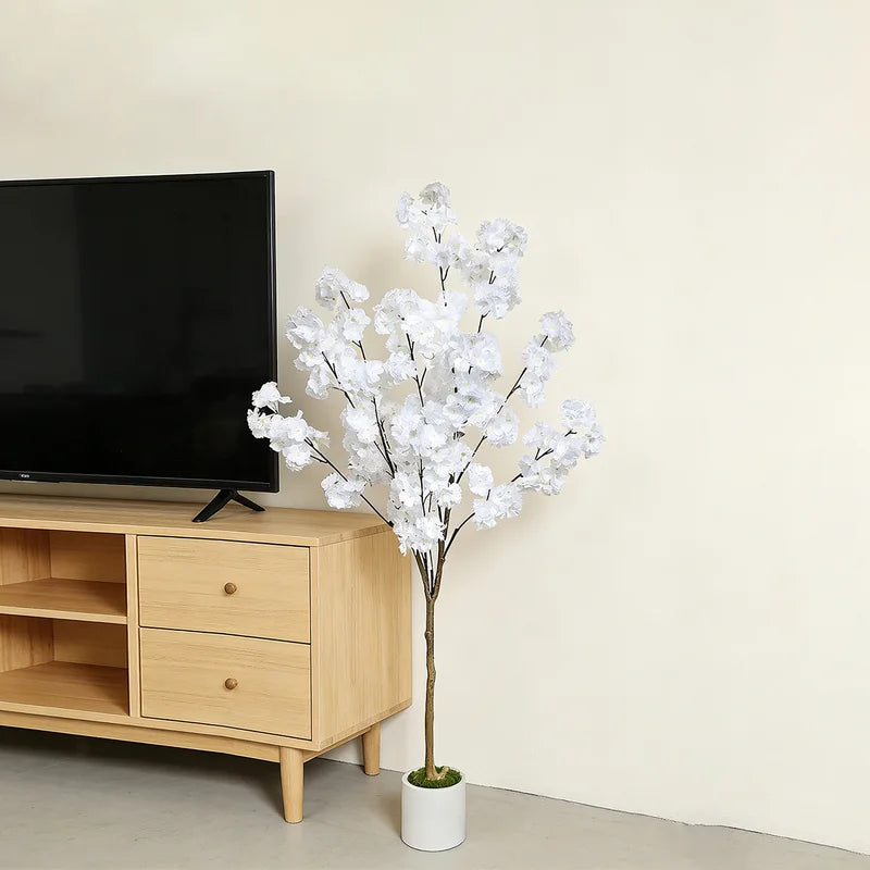 Artificial Cherry Blossom Tree 140-180cm Realistic Home Decor Fake Plant