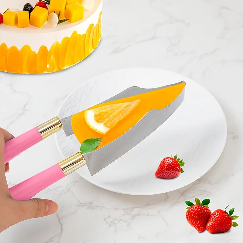Stainless Steel Cake Slicer & Triangle Cutter Tool for Baking & Pastry