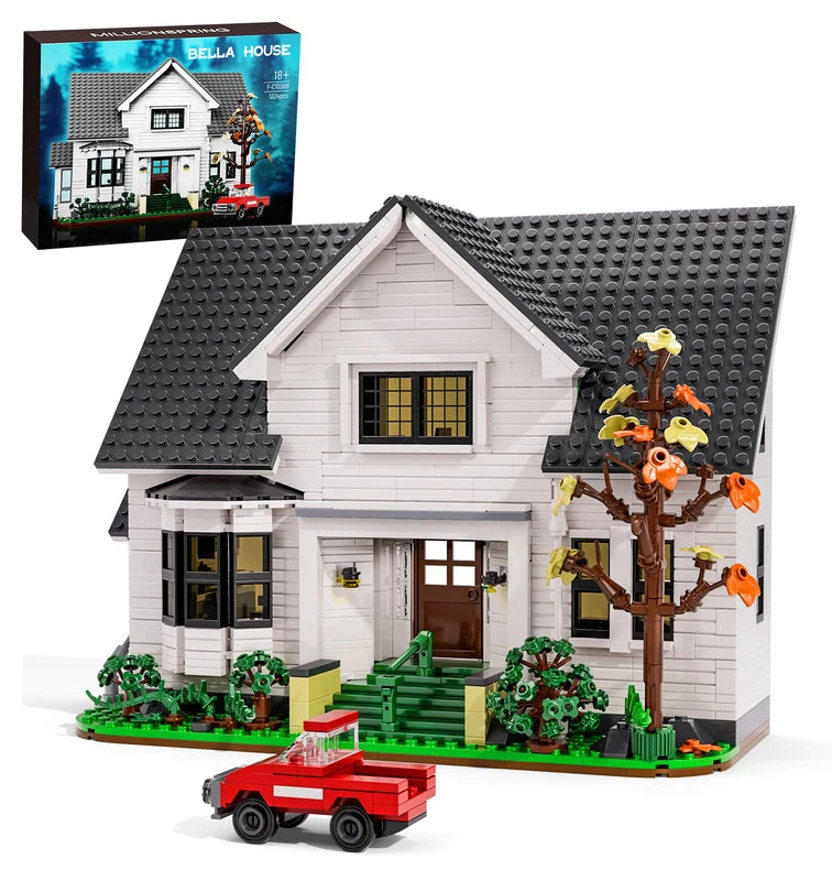Building Block Set for Adults - Bella House Architecture Toy 1224 Pcs Gift