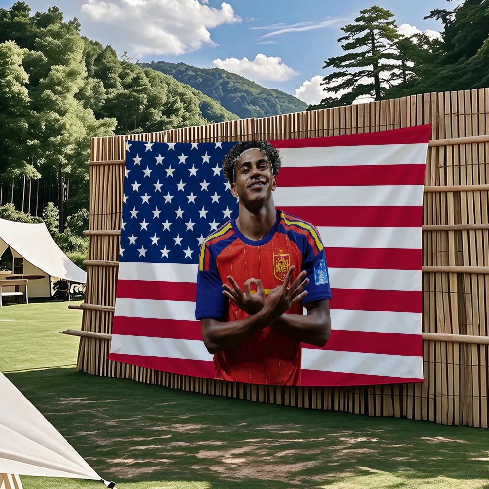 Outdoor Football Flag Tapestry Wall Decor for Bedrooms & Living Rooms
