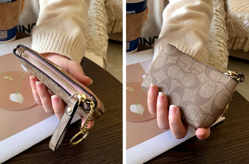 Mini Leather Wallet for Women & Men - Coin, Card & Change Organizer