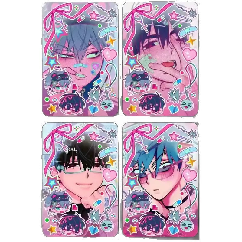 55pcs Anime Alien Card Photo Set Waterproof PVC Mini Postcards & Bookmarks