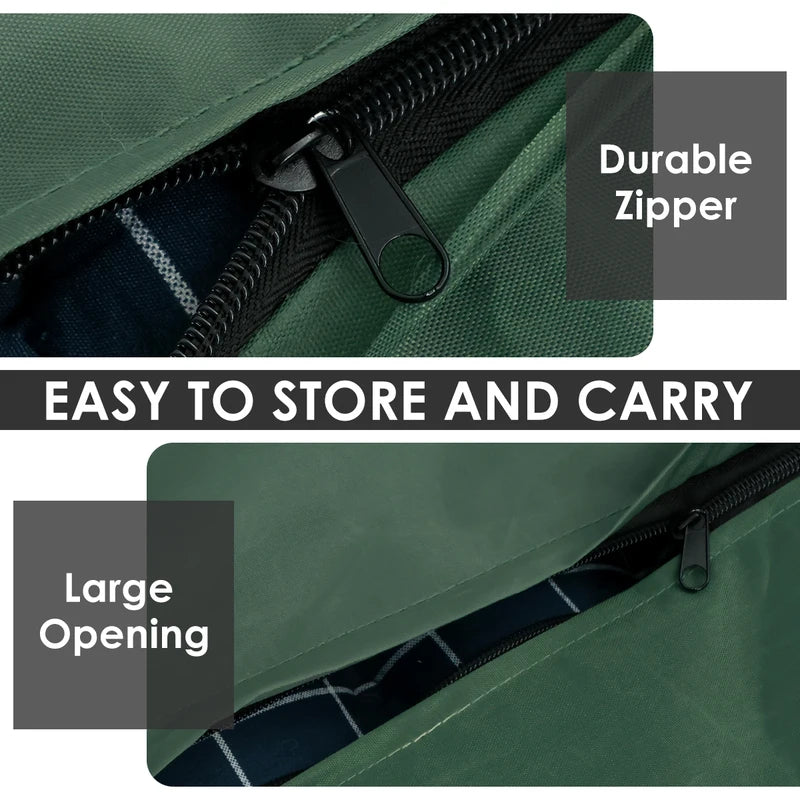 Large Capacity Waterproof Cushion Storage Bag - Outdoor Furniture Cover with UV Protection