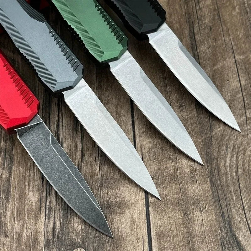 High-Quality T6 Aluminum Handle Fixed Blade Knife with D2 Steel Blade for Camping and Outdoor Use