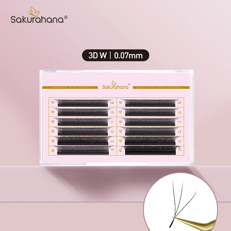 Premade 3D 4D 5D Eyelash Fans - Natural Soft Volume for Makeup