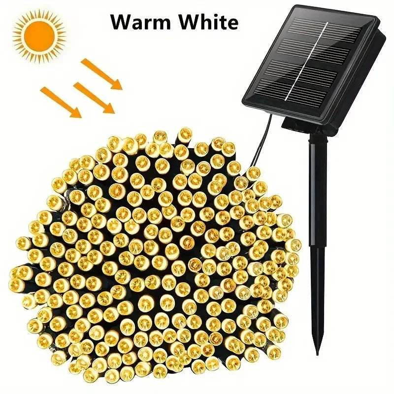 Outdoor Solar String Lights for Garden and Holiday Decoration - Waterproof LED Fairy Lights