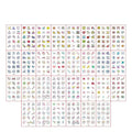 30Pcs Rainbow Temporary Tattoo Stickers for Face Hand Body Art Waterproof Set
