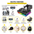 Multifunction Heat Press Machine 5 in 1 30x38cm for T-Shirts, Mug, Hat, Plate Transfer